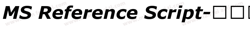 MS Reference Script字体转换